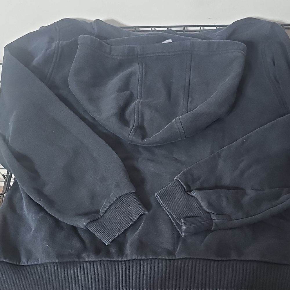 Nike Black Youth Hoodie with A Gold Swoosh - Picture 4 of 4